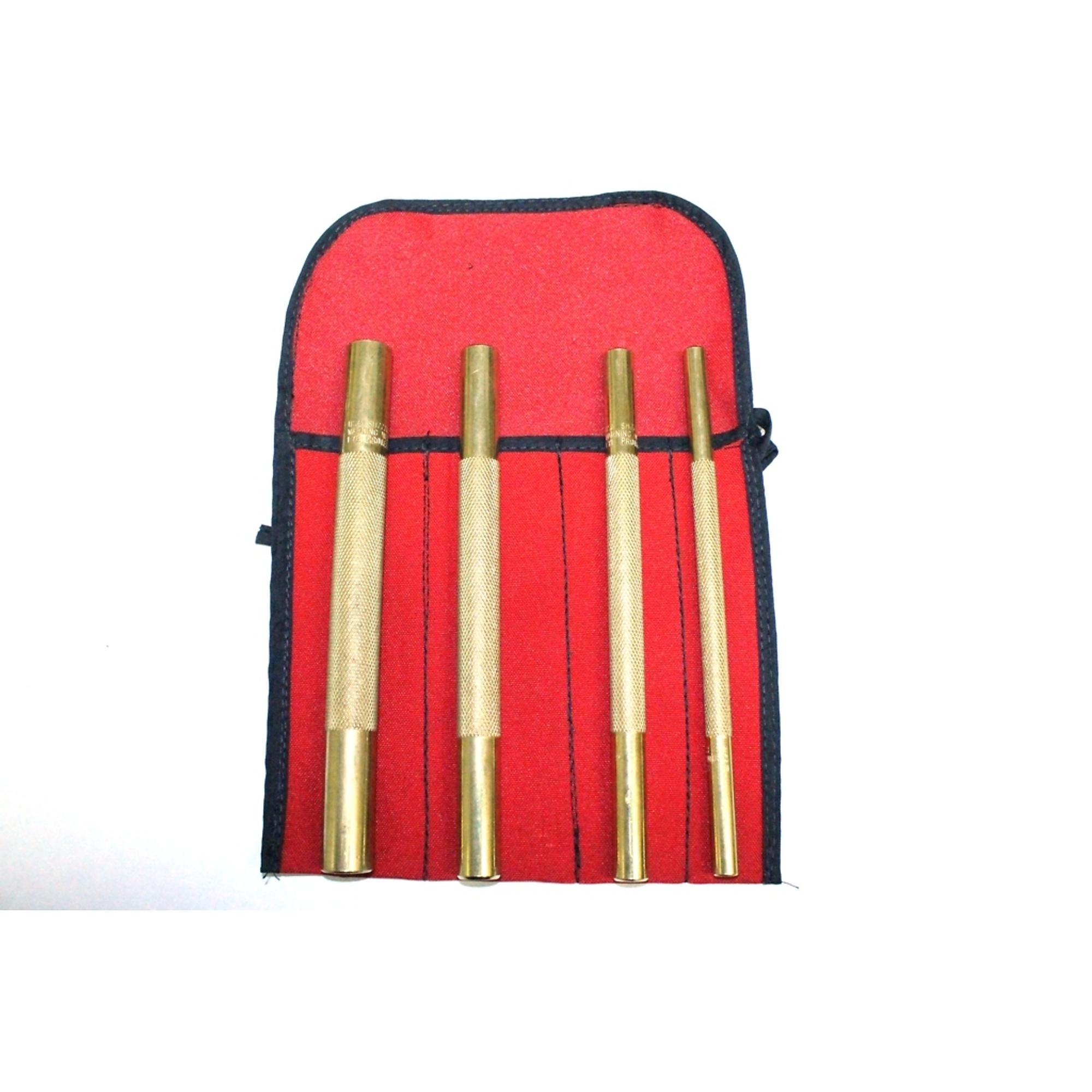 Keysco Brass Pin Punch Set — 4-Piece, 3/8in., 1/2in., 5/8in., 3/4in., Model# 77767